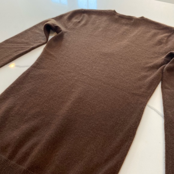 Ralph Lauren Warm Cashmere Long Sleeve Top Brown - Picture 5 of 8